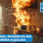 INCENDIO EN UNA VIVIENDA ALQUILADA